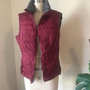 reversible poly-fill puffer vest by Blanc Noir